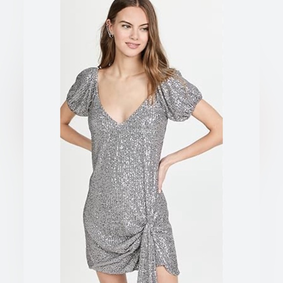 Genevieve Metallic Minidress - Picture 2 of 5